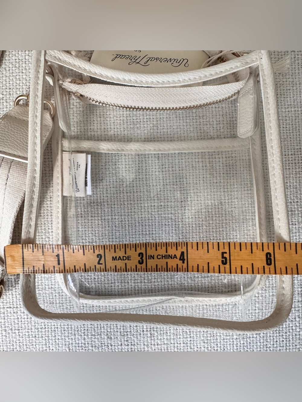 Universal Thread Everyday Crossbody Stadium Bag Stucco Clear, NWT - Picture 10 of 11